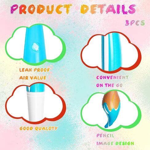 3 Pcs 41.4 Inch Giant Inflatable Paint Brush Large Blow up Paintbrushes Colored Inflatable Paintbrushes Art Paint Brushes Balloon Prop Kit for School Classroom Events and Birthday Party Decorations in Saudi Arabia