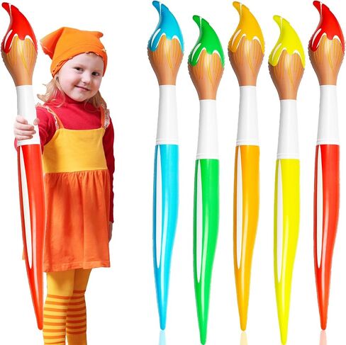 3 Pcs 41.4 Inch Giant Inflatable Paint Brush Large Blow up Paintbrushes Colored Inflatable Paintbrushes Art Paint Brushes Balloon Prop Kit for School Classroom Events and Birthday Party Decorations in Saudi Arabia
