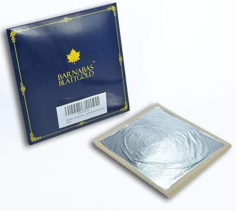 Barnabas Blattgold Deritation Leaf [100 ورقة ، 6.3 بوصة] - أوراق رقائق ذهبية فضفاضة للطلاء والفنون والحرف اليدوية in Kuwait