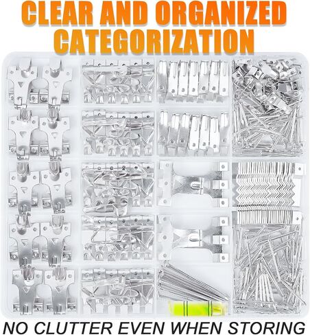 شماعات صور Kurui ، 385pcs صورة معلقة مع السنانير الشاقة معلقة ، Sawtooth ، أظافر الأجهزة وأداة تعليق الصور ، شماعات الجدار للإطار ، الرسم ، الفن ، الصورة (أسود) in Kuwait