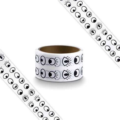 2000 Pieces Eye Stickers Labels, 2 PCS Googly Eyes Self Adhesive Eye Stickers, Eyes for Crafts for DIY Handmade Arts and Crafts Toys and Home Decoration（ Black and White） in Saudi Arabia