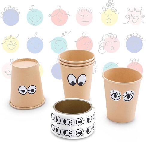 2000 Pieces Eye Stickers Labels, 2 PCS Googly Eyes Self Adhesive Eye Stickers, Eyes for Crafts for DIY Handmade Arts and Crafts Toys and Home Decoration（ Black and White） in Saudi Arabia