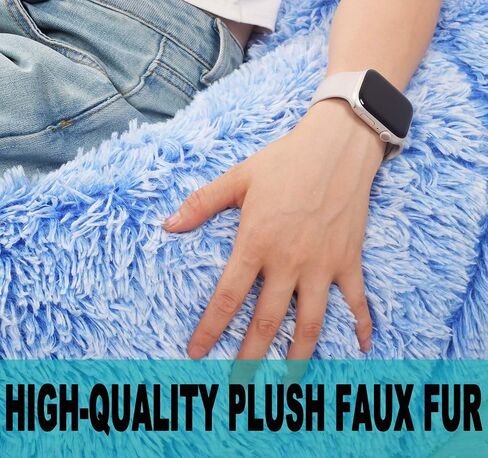 Fluffy Stuffed Animal Storage Bean Bag Chair Cover (No Filler), Faux Fur Comfy Bean Bag Cover for Organizing Plush Toys or Textile, for Adults Teens Kids Girls, Gray in Saudi Arabia