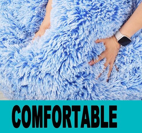 Fluffy Stuffed Animal Storage Bean Bag Chair Cover (No Filler), Faux Fur Comfy Bean Bag Cover for Organizing Plush Toys or Textile, for Adults Teens Kids Girls, Gray in Saudi Arabia