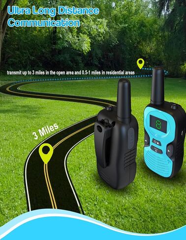 Walkie Talkies for Kids Rechargeable 4 Pack - Outdoor Hiking Camping Toys in Kuwait