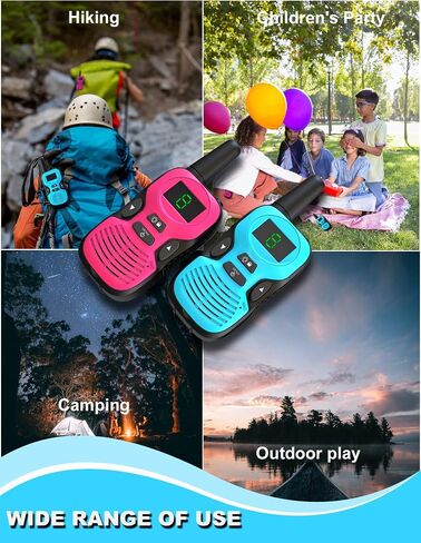 Walkie Talkies for Kids Rechargeable 4 Pack - Outdoor Hiking Camping Toys in Kuwait
