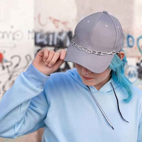 Geyoga 9 Pcs Hat Chains for Trucker Hat Charms DIY Chains for Women Men Baseball Cap Accessories in Saudi Arabia
