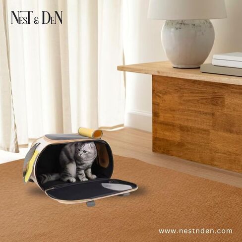 Nest & Den Pet Carry Bag Cat Carrier (Yellow) in Saudi Arabia