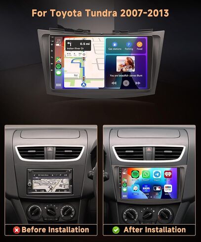 2G 32G Android Car Stereo for Suzuki Swift 2011-2017 with Wireless Apple Carplay Android Auto, Rimoody 9 Inch Touch Screen Car Radio with Bluetooth HiFi FM WiFi Mirror Link GPS Backup Camera in Saudi Arabia