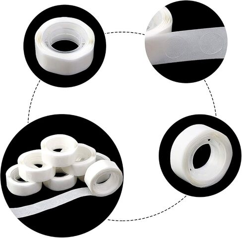 UPINS 1500 Pcs Point Dots Balloon Glue Removable Adhesive Point Tape, 15 Rolls Double Sided Dots Stickers for Craft Wedding Decoration in Saudi Arabia