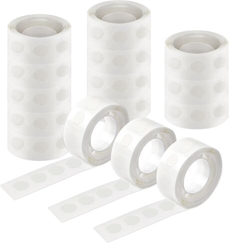 UPINS 1500 Pcs Point Dots Balloon Glue Removable Adhesive Point Tape, 15 Rolls Double Sided Dots Stickers for Craft Wedding Decoration in Saudi Arabia