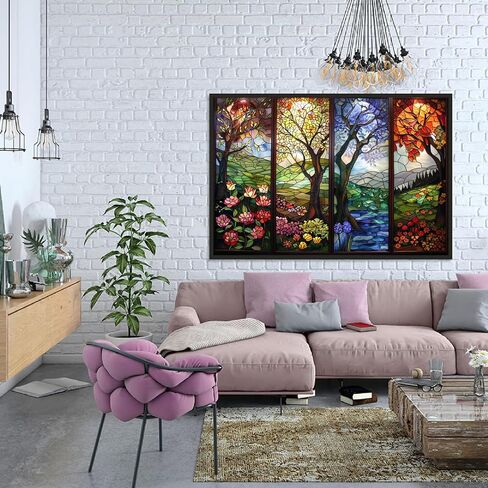 Semneroy Cherry Blossoms Diamond Painting Kits for Adult Beginners, Traditional Architecture Diamond Art Kits,Full Drill Paint with Diamond Dot Gem Art Painting for Home Decor 12x16 inch in Saudi Arabia