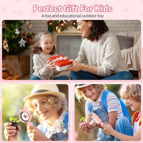 Mafiti Microscope for Kids Mini Pocket Handheld Kids Microscope Educational Science Kit Toys Xmas/Birthday Gifts for Aged 3-12 Girls Boys,Blue in Kuwait