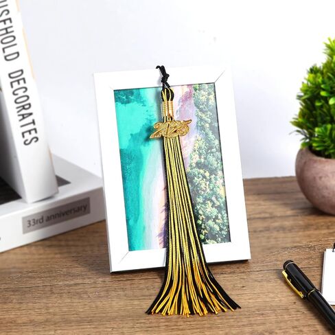 2025 Tassel Graduation, Graduation Tassel 2025 with 2025 Year Charm, 9" Size, Premium Silk Thread & Metal Charm, Commemorative Keepsake for Class of 2025 (Gold) in Saudi Arabia