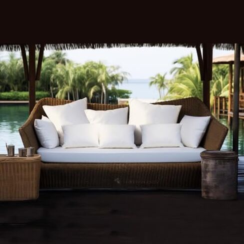 Throw Pillows Insert Set of 2, with 100% Cotton Cover, Bed and Couch - Indoor Hotel Decorative Pillows, 12x20 in White Pillows Inserts in Saudi Arabia