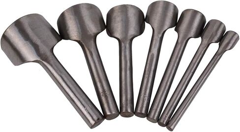 Baitaihem 7 Pcs Arc-Shaped Leather Craft Half-Round Cutter Punch Strap Belt Wallet Bag with 7 Size(10mm,15mm,20mm,25mm,30mm,35mm,40mm) Arc-Shaped in Kuwait