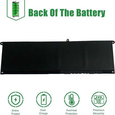 G91J0 Laptop Battery Replacement for Dell Inspiron 3510 3511 3515 5510 5515 5518 5310 5410 5415 5418 Series Notebook 0927N5 0927N5 G91JO Black 11.25V 41Wh 3467mAh in Saudi Arabia