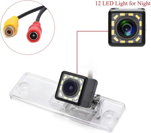 12 LED Car Rear View Camera for Toyota 4Runner/Hilux Surf 2002~2010/Toyota Fortuner SW4 /Toyota Innova & Waterproof and Shockproof Reversing Backup Camera (12 LED) in Kuwait