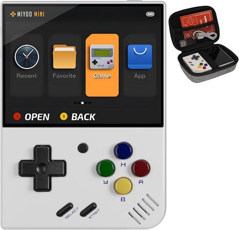 Miyoo Mini Plus 128GB Retro Game Console – Handheld Portable Gaming System, 3.5" HD Screen, Long Battery Life, Supports Multiple Emulator Formats for Retro Gaming (Purple 128G) in Saudi Arabia