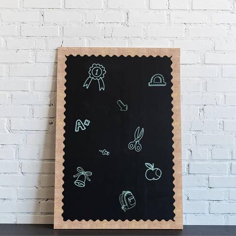 66 Feet Burlap Bulletin Board Border Self Adhesive Scalloped Border Trim Stickers for Bulletin Boards, Desks, Lockers, Home, School or Classroom Decor in Saudi Arabia
