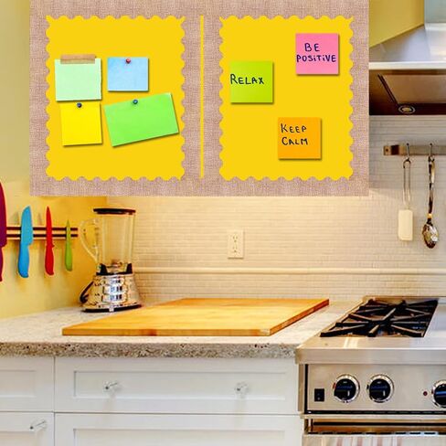 66 Feet Burlap Bulletin Board Border Self Adhesive Scalloped Border Trim Stickers for Bulletin Boards, Desks, Lockers, Home, School or Classroom Decor in Saudi Arabia