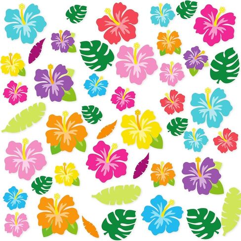 Spring Bulletin Board Decorations for Classroom- 48 Pcs Colorful Butterfly Flower Paper Cutouts with Dot Glue for Home School Classroom Wall Door Decorations, Floral Party Supplies in Saudi Arabia