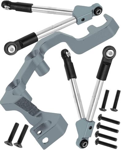 7075 Aluminum C Hub Front Tie Rods with Stabilizer Upgrade Parts for 1/10 Slash 4X4 4WD LCG.Navy Blue in Saudi Arabia