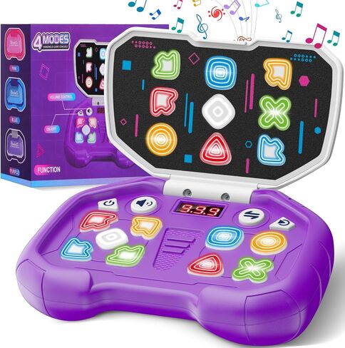 Handheld Dance Games for Kids - 4 Fun Brain & Memory & Reaction & Speed Training Pop Fidget Toys for Boys and Girls -Birthday Gifts for Age 6-12 Years Old Kids Teens Gift Ideas-W/Battery in Saudi Arabia