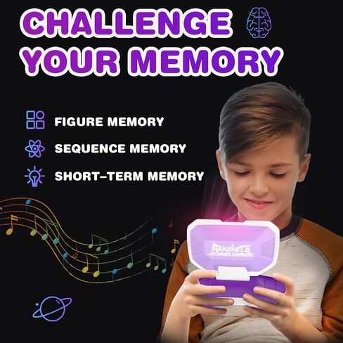 Handheld Dance Games for Kids - 4 Fun Brain & Memory & Reaction & Speed Training Pop Fidget Toys for Boys and Girls -Birthday Gifts for Age 6-12 Years Old Kids Teens Gift Ideas-W/Battery in Saudi Arabia