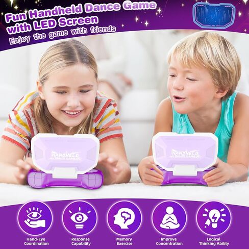 Handheld Dance Games for Kids - 4 Fun Brain & Memory & Reaction & Speed Training Pop Fidget Toys for Boys and Girls -Birthday Gifts for Age 6-12 Years Old Kids Teens Gift Ideas-W/Battery in Saudi Arabia