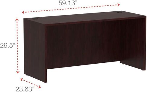 Alera Valencia 60 by 24 by 29-12-Inch Credenza Shell, Medium Cherry Frame/Top in Kuwait