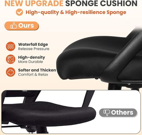 HYLONE Drafting Chair Adjustable, Tall Office Chair Lumbar Support Ergonomic Standing Desk Chair Heavy Duty Tall Drafting Stool for Artists with Footrest Home Office Drafting Stool in Kuwait