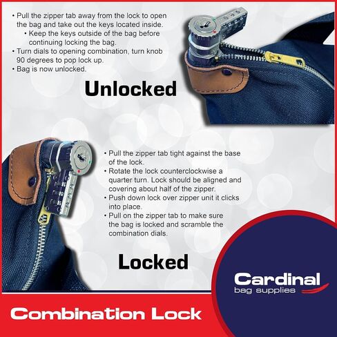 Locking Courier Bag 1000 Denier Nylon Combination Lock (Black) in Saudi Arabia
