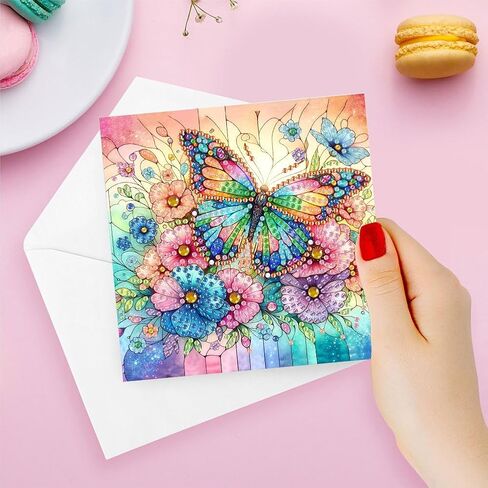 Pigpigboss 6 Packs Peacock Diamond Painting Card Kit - مجموعة حرفة فنية حديثة للبالغين - قابلة للطي ، 5.9 بوصات × 5.9 بوصة ، جميع الفصول ، الطيور ، موضوع الطاووس in Kuwait