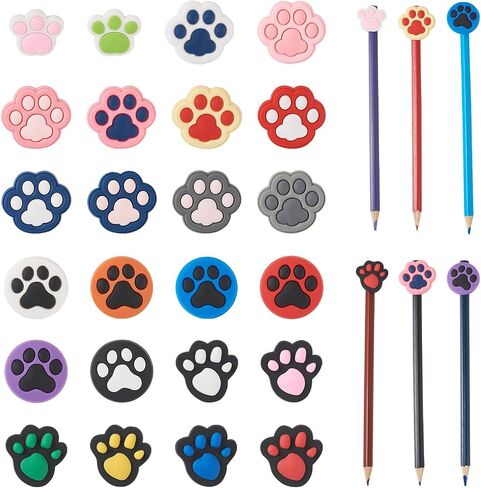 Fashewelry 24pcs قلم رصاص أعلى زخارف زخارف بلاستيكية بلاستيكية بلاستيك الفراغية اليعسوب مقاطع قلم رصاص القلم القالب الالتزام in Saudi Arabia