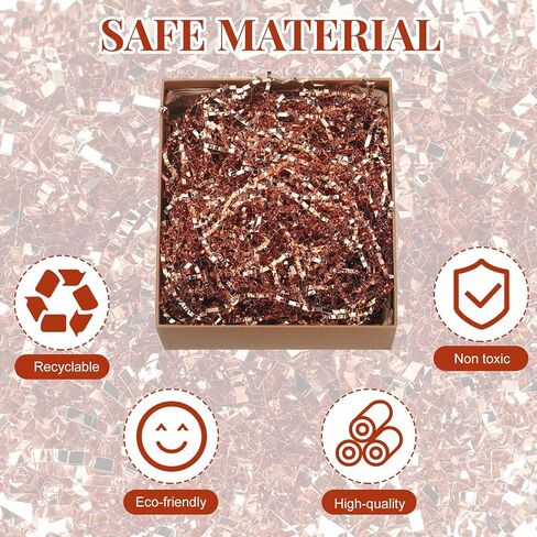 Fulmoon 1 Bag 3 lb/1.35 kg Shredded Paper for Gift Box Crinkle Cut Glitter Shredded Filler Shiny Paper Filler for Gift Wrapping Basket Filling Birthday Wedding Christmas(Gold) in Saudi Arabia
