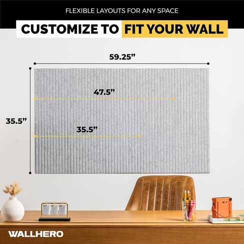 لوحة الفلين الكبيرة للجدار 59 "× 36" ، لوحة إعلانات أسود | 15 حزمة شعرت بلاط الجدار | لوحات Cork for Office Pin Board Board Boards Cork in Kuwait