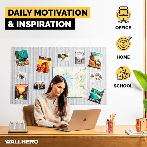 لوحة الفلين الكبيرة للجدار 59 "× 36" ، لوحة إعلانات أسود | 15 حزمة شعرت بلاط الجدار | لوحات Cork for Office Pin Board Board Boards Cork in Kuwait
