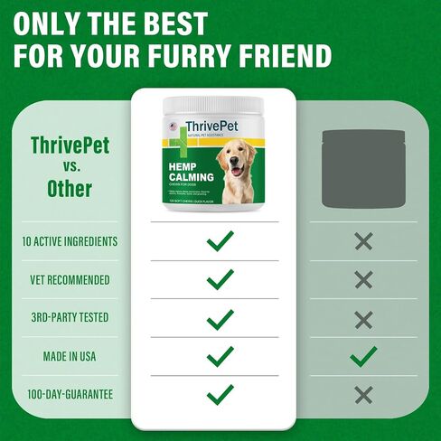 Hemp Calming Chews for Dogs - 120 Count | Chicken Flavor - Puppy Dog Calming Treats Supplement for Storm Anxiety, Sleep, Relaxing, Separation Aid, Stress Relief - Vet Approved - Made in USA in Saudi Arabia