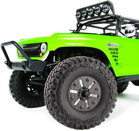 Beadlock Wheel Rims 4PCS 1.9" Upgraded Carbon Fiber Aluminum Wheel Hub Compatible with 1/10 RC Crawler Gen8 TRX-4 Axial VS4-10 Capra SCX10 RC Car Accessories (Patten C) in Kuwait