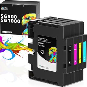 3.6.0 خراطيش حبر الحبر تسامي استبدال الحبر SG500 Swgrass متوافق مع طابعات SG500 SG1000 (BK ، C ، M ، Y ، 4 عبوات)