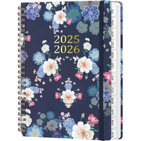 2025-2026 Academic Planner, July 2025 - June 2026, Weekly and Monthly Planning Book, Hard Cover Calendar Planner with Tabs, A5 (6.3" x 8.4"), School Organizer for Student Teacher