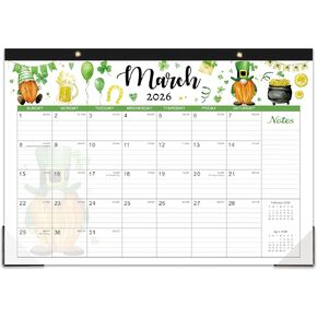 Desk Calendar 2025-2026, 18 Months Calendar 2025-2026, July 2025 - December 2026, 17" x 12", with Large Ruled Blocks for Planning