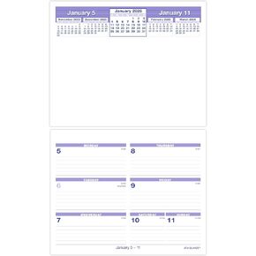 AT-A-GLANCE 2026 Desk Calendar Refill, Weekly, 6" x 7", Flip-A-Week (SW705X5026)