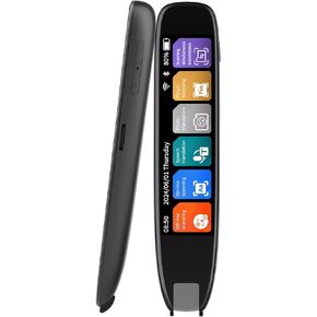 Scan Reader Pen for OCR Digital 142 Language Translation Pen with Touch Screen,Text to Speech Scan Reading Pen for Dyslexia, Two-Way Instant Translator Pen for Students Adults