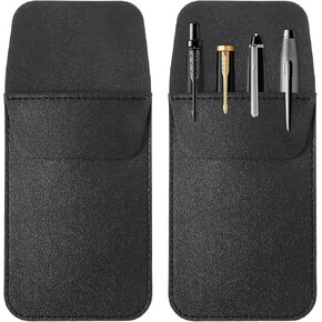 واقي الجيب ، 2pcs pu الجلود الجيب منظم الحامل الأسود PENT POUCH