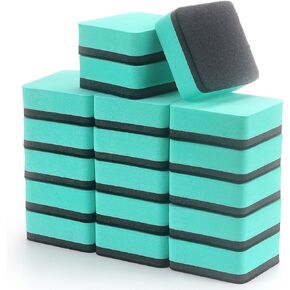 Tamaki 18 PCS Magnetic Whiteboard Dry Erase Erasers - Strong Grip, Reusable Cleaners for Office, Classroom & Home Whiteboards