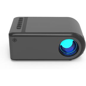 جهاز عرض صغير ، جهاز عرض مع WiFi و Bluetooth ، دعم Portable Movie Projector 1080p ، مع مكبر صوت مدمج ، متوافق مع هاتف TV Stick الذكي/HDMI/USB ، الاستخدام الداخلي والخارجي