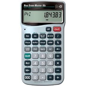 Calculated Industries 3405 Real Estate Master IIIx Residential Real Estate Finance Calculator | Clearly-Labeled Function Keys | Simplest Operation | Solves Payments, Amortizations, ARMs, Combos, More