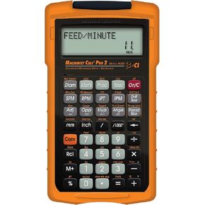 Calculated Industries 4088 Machinist Calc Pro 2 Advanced Machining Calculator | Speeds and Feeds, DOC, LOC and WOC for Materials and Tool settings | Machinists, Setters, Tool & Die Makers, Shop Owners